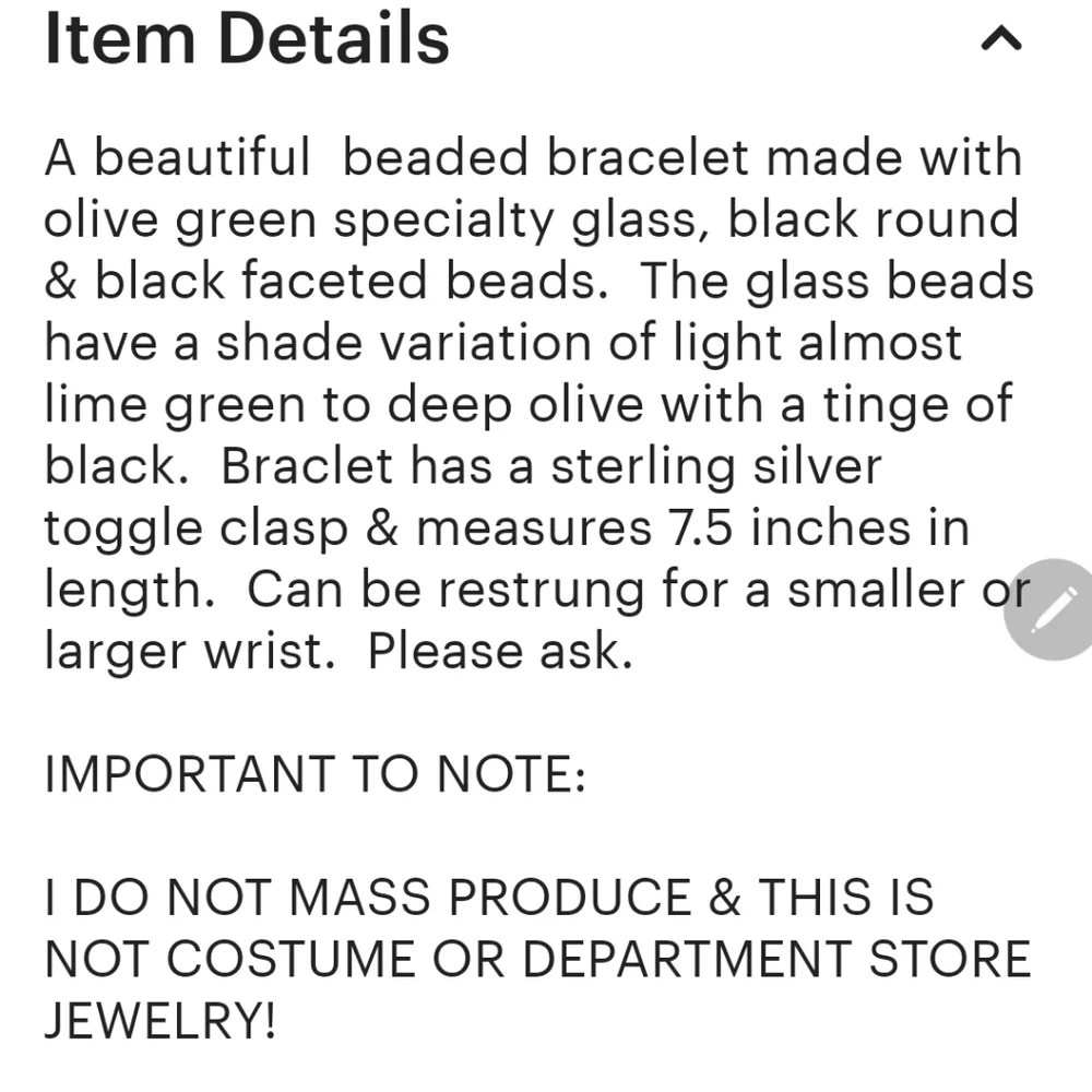 Beautiful Handmade Beaded Bracelet - Picture 6 of 6